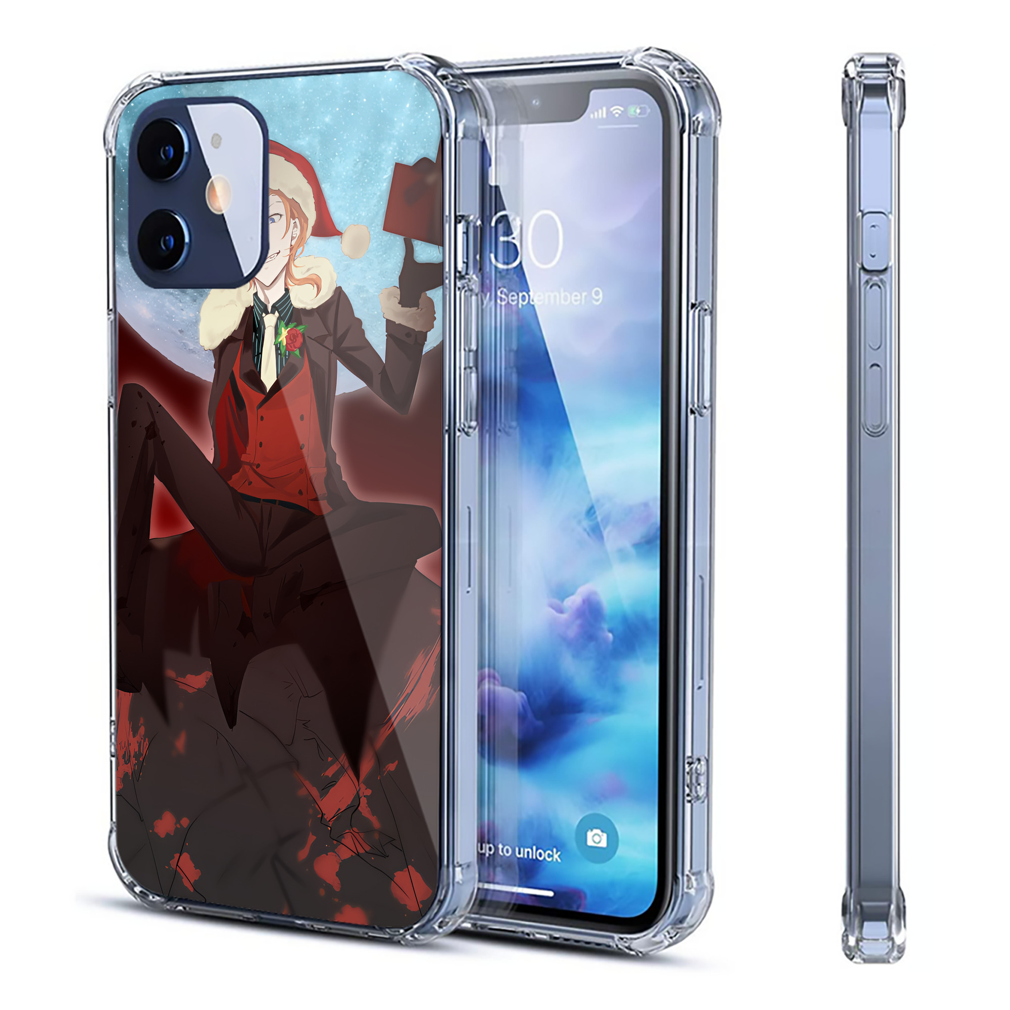 （画像用） 文豪ストレイドッグス Bungo Stray Dogs 【iPhone 12シリーズ対応】透明スマホケース（クリアソフトケース）